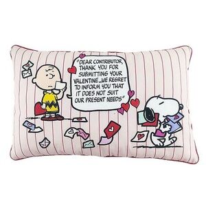 Peanuts Snoopy and Charlie Brown Comic Decorative Pillow NWT
